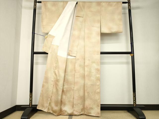 平和屋着物●訪問着 花尽くし地紋 暈し染め 正絹 逸品 AABK7478ck