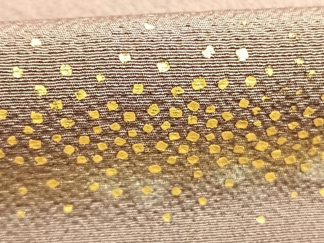 平和屋着物●人間国宝 福田喜重 刺繍 訪問着 霞文 暈し染め 金彩 正絹 逸品 AABK7491fy