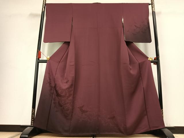 平和屋着物●染色作家 斉藤三才 訪問着 三才鳥 暈し染め 正絹 逸品 AABK7507fy