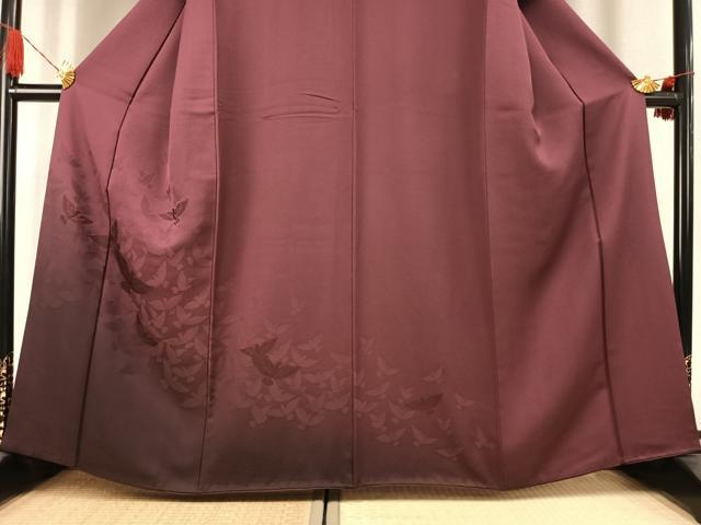 平和屋着物●染色作家 斉藤三才 訪問着 三才鳥 暈し染め 正絹 逸品 AABK7507fy