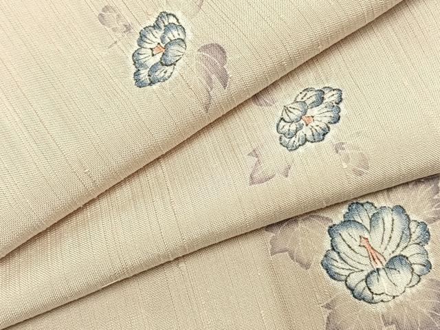 平和屋着物●上質な小紋 紬地 辻が花 正絹 逸品 AABK7584fy