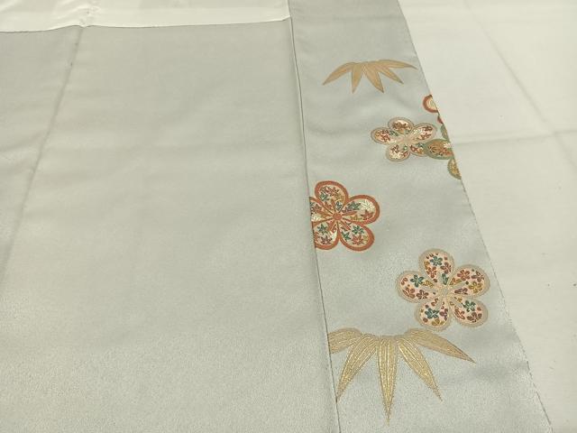 平和屋着物●訪問着 竹 梅 金彩 正絹 逸品 AABK7586fy