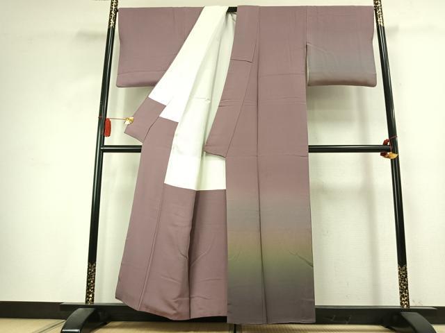 平和屋着物●一蔵コレクション 訪問着 霞文 暈し染め 正絹 逸品 AABK7592fy