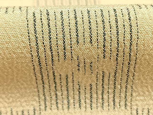 平和屋着物●本塩沢 市松文様 まるやま扱い 正絹 逸品 未使用 AABK7613fy