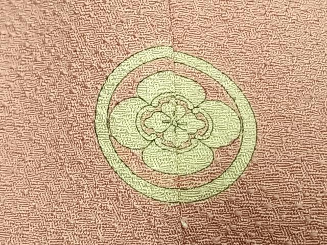 平和屋着物●無地絵羽訪問着 地紙辻が花地紋 虹色 正絹 逸品 AABK7625fy