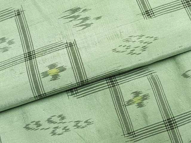 平和屋着物●本場琉球絣 紬 正絹 逸品 AABK7639fy