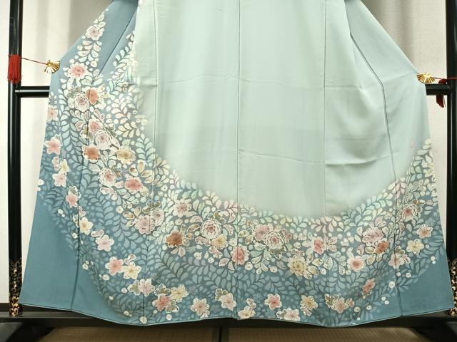 平和屋着物●訪問着 作家物 絞り 辻が花 暈し染め 正絹 逸品 AABK7654fy