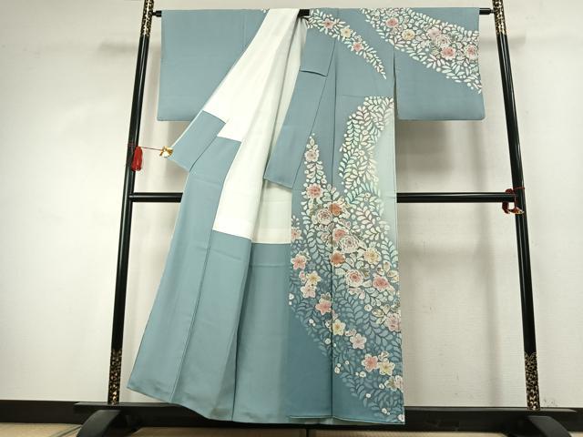 平和屋着物●訪問着 作家物 絞り 辻が花 暈し染め 正絹 逸品 AABK7654fy