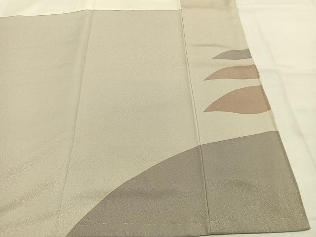 平和屋着物●訪問着 作家物 刺繍 風景文 正絹 逸品 未使用 AABK7659fy