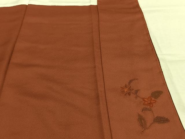 平和屋着物●訪問着 中国三大刺繍 汕頭刺繍 スワトウ刺繍 総刺繍 吉祥花文 暈し染め 正絹 逸品 未使用 AABK7664fy