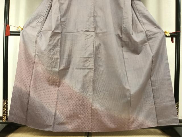 平和屋着物●本場染大島紬 訪問着 絞り 霞文 正絹 逸品 AABK7668fy