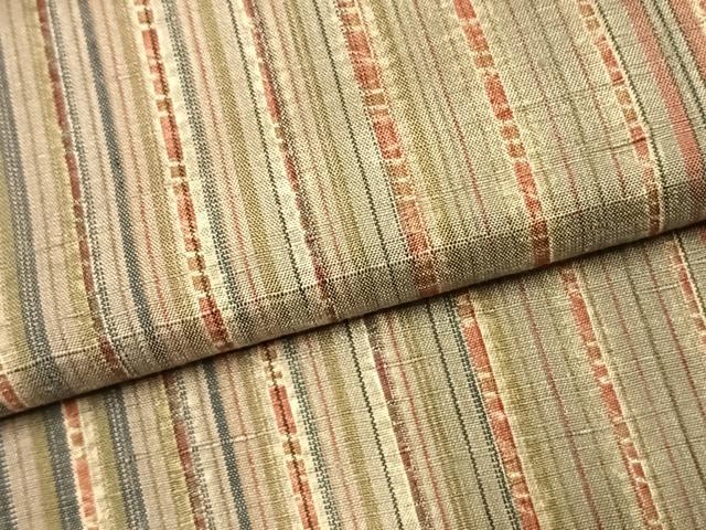 平和屋着物●伝統工芸士 七代目 吉澤与市 紬 絞り 縞 正絹 逸品 AABK7669fy