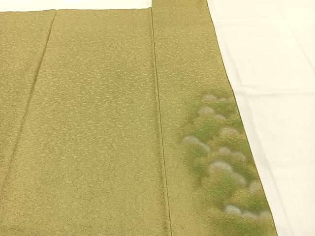 平和屋着物●樋熊哲也 訪問着 辻が花 絞り 手描き 樹林文 暈し染め 正絹 逸品 AABK7670fy