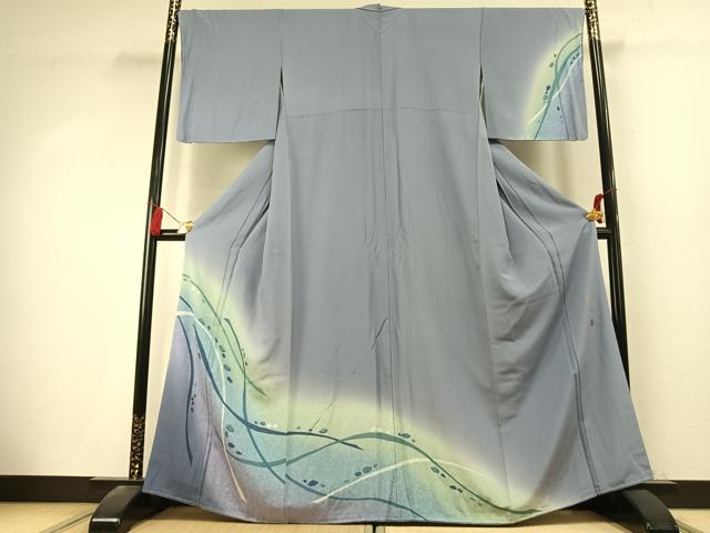 平和屋着物●上田耕三 訪問着 抽象文様 暈し染め 正絹 逸品 未使用 AABK7679fy
