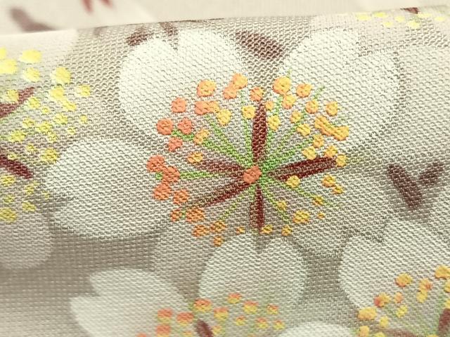 平和屋着物●夢工芸 染の新井 訪問着 恋瀬工房 手描き 枝桜文 暈し染め 金彩 保証書・反端付き 正絹 逸品 AABK7680fy