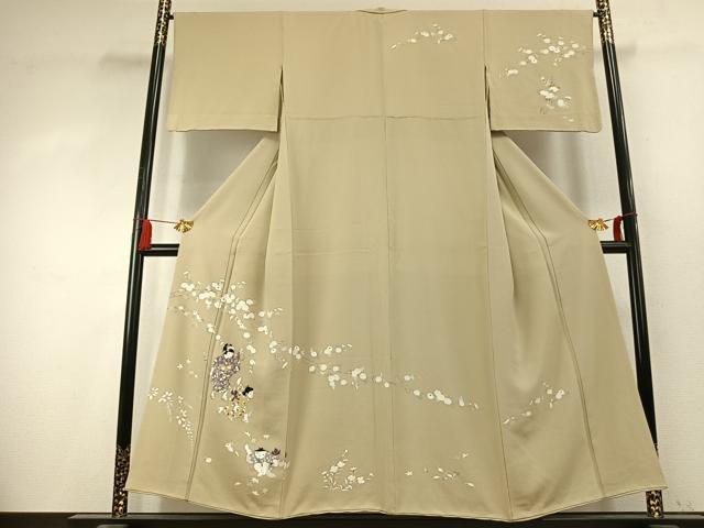 平和屋着物●訪問着 友禅 童子遊び 正絹 逸品 AABK7688fy