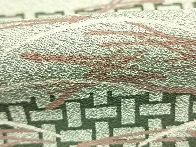 平和屋着物●染色の魔術師 染乃座・大久保玄才 そめのざ玄才 訪問着 松葉 芝文 正絹 逸品 AABK7691fy