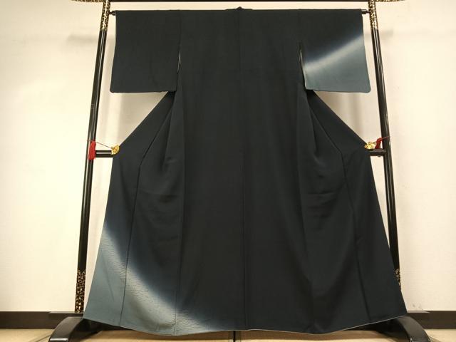 平和屋着物●訪問着 杢目絞り 抽象文様 暈し染め さが美扱い 正絹 逸品 AABK7692fy