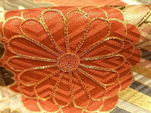 平和屋着物●豪華振袖 駒刺繍 花鳥文 暈し染め 金彩 正絹 逸品 AABK7706fy