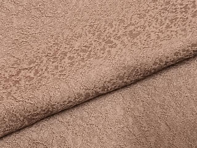 平和屋着物●上質な色無地 紋意匠 梅鼠色 正絹 逸品 AABK7721fy