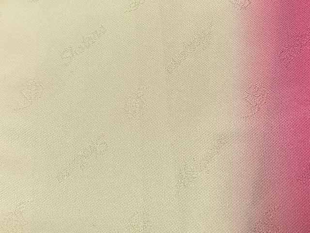 平和屋着物●写真家・秋山庄太郎 振袖 薔薇 暈し染め 銀彩 正絹 逸品 AABK7730fy