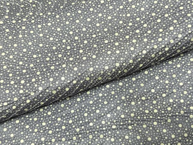 平和屋着物●上質な小紋 大小あられ 正絹 逸品 AABK7741fy