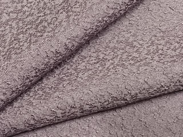 平和屋着物●上質な色無地 堅牢染 桔梗染 紋意匠 古代紫色 反端付き 正絹 逸品 未使用 AABK7772fy
