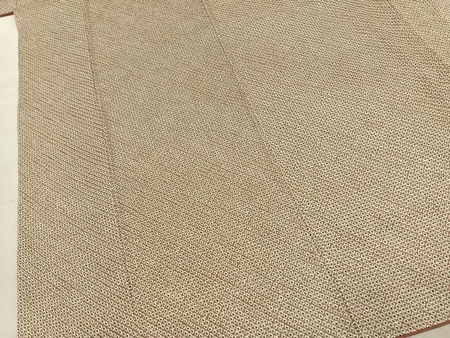 平和屋着物●大変加工の良い総絞り小紋 正絹 逸品 AABK7790fy