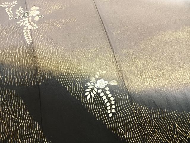 平和屋着物●十日町 名門 滝泰謹製 訪問着 絞り 刺繍 辻が花 暈し染め 金糸 金彩 正絹 逸品 AABK7795fy