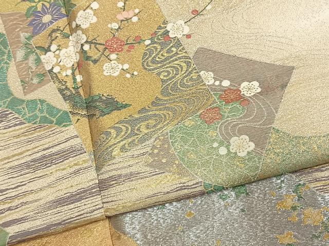 平和屋着物●豪華色留袖 作家物 寿光織 飛翔華琳派 暈し染め 金銀糸 正絹 逸品 AABK7802fy