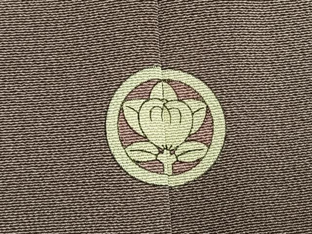平和屋着物●上質な色無地 鳩羽色 正絹 逸品 AABK7803fy