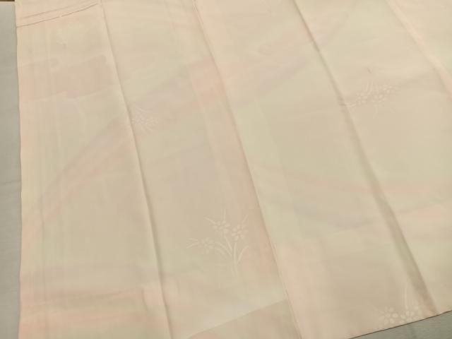 平和屋着物●長襦袢 袷 草花地紋 暈し染め 正絹 逸品 AABK7805fy