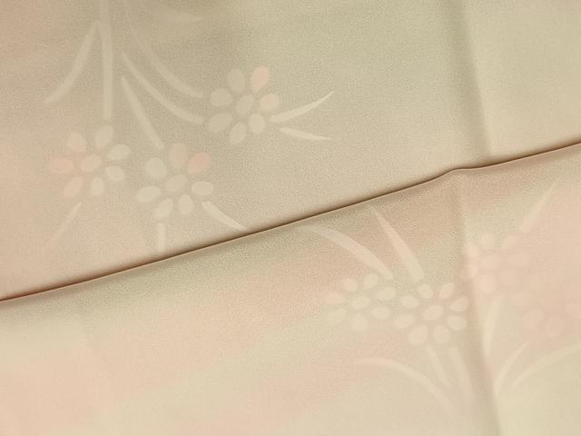 平和屋着物●長襦袢 袷 草花地紋 暈し染め 正絹 逸品 AABK7805fy