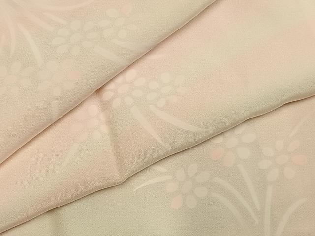 平和屋着物●長襦袢 袷 草花地紋 暈し染め 正絹 逸品 AABK7805fy