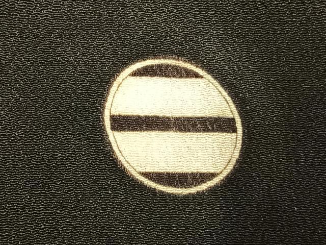 平和屋着物●アンティーク 大正ロマン 黒留袖 刺繍 花鳥文 両褄 暈し染め 銀糸 正絹 逸品 AABK7807fy