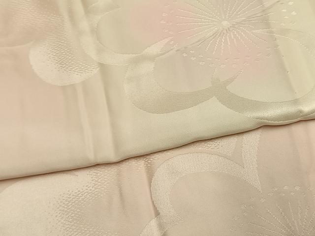 平和屋着物●振袖用長襦袢 無双仕立て 舞花地紋 暈し染め 正絹 逸品 AABK7812fy