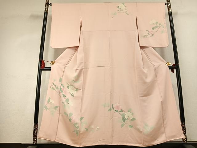 平和屋着物●訪問着 友禅 枝花文 正絹 逸品 AABK7818fy