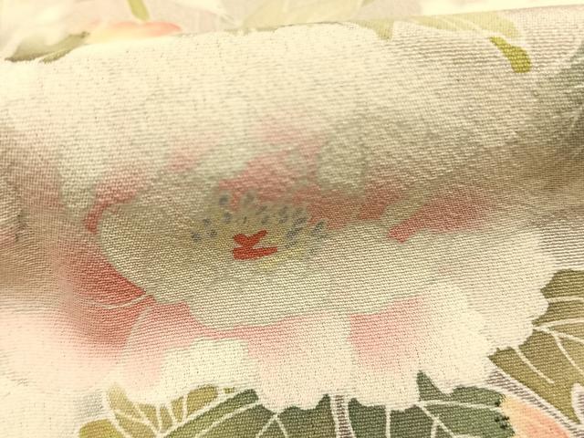 平和屋着物●訪問着 友禅 作家物 草花文 暈し染め 正絹 逸品 AABK7842fy