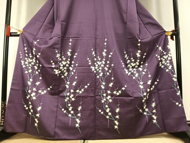 平和屋着物●洗える最高級着物 <英>はなぶさ謹製 訪問着 枝花文 洗える着物 AABK7844fy