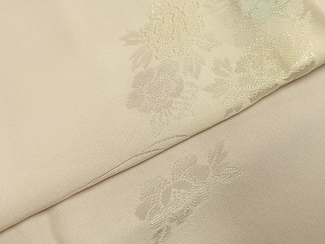 平和屋着物●長襦袢 無双仕立て 草花地紋 暈し染め 正絹 逸品 未使用 AABK7845fy