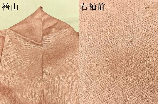 平和屋着物●訪問着 草花文 暈し染め 金彩 正絹 逸品 AABK7849fy