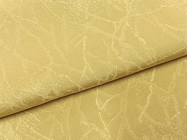 平和屋着物●上質な色無地 網目地紋 淡黄色 正絹 逸品 AABK7859fy