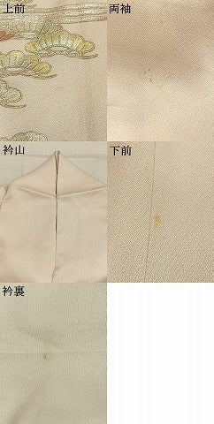 平和屋着物●訪問着 草花文 暈し染め 金銀彩 やまと誂製 正絹 逸品 AABK7864fy
