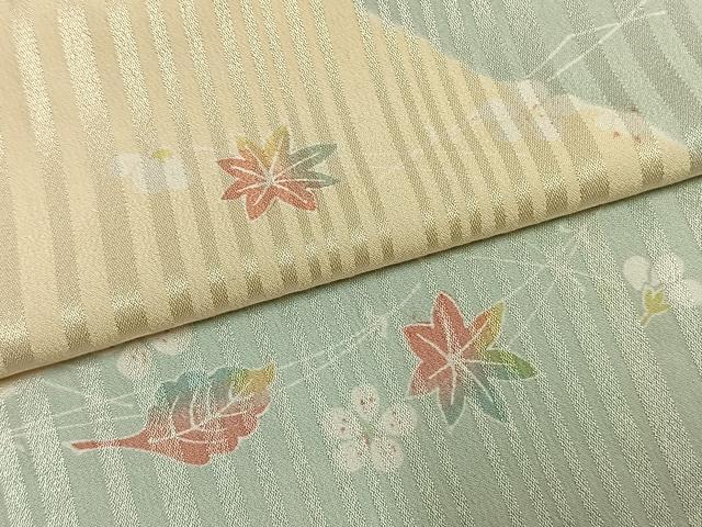 平和屋着物●ファッションブランド hiromichi nakano ヒロミチナカノ 長襦袢 無双仕立て 草花文 洗える着物 AABK7866fy