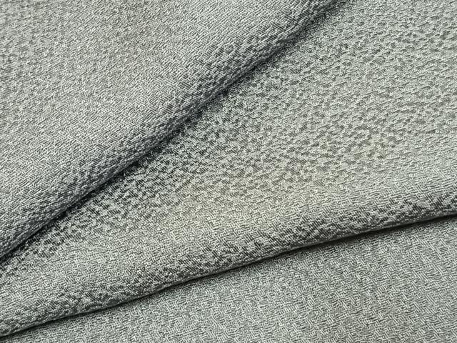 平和屋着物●上質な色無地 霞地紋 灰青色 正絹 逸品 未使用 AABK7879fy