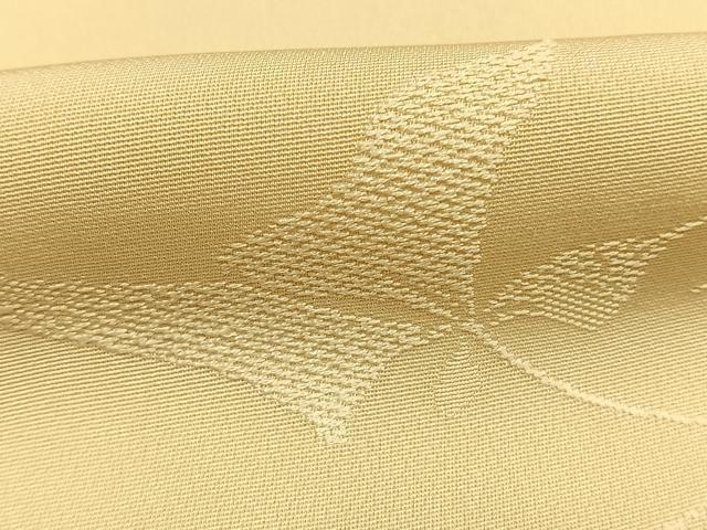 平和屋着物●上質な色無地 草葉地紋 砥粉色 正絹 逸品 AABK7893fy