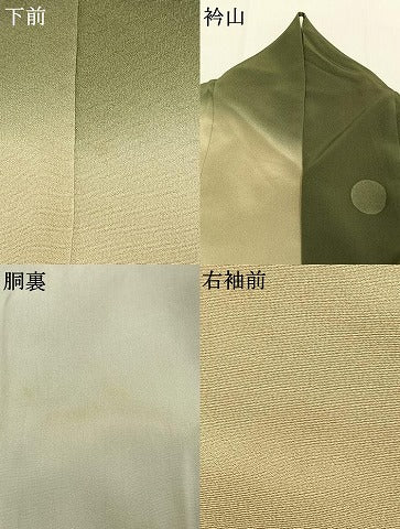 平和屋着物●訪問着 動物丸文 暈し染め 正絹 逸品 AABK7898fy