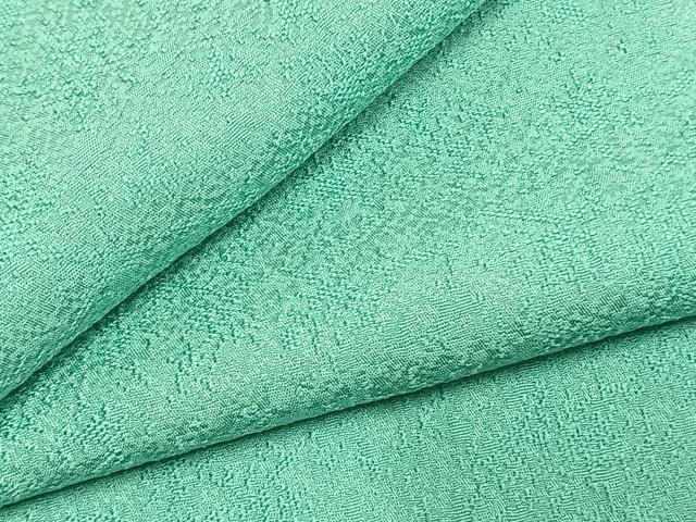 平和屋着物●上質な色無地 霞地紋 青磁色 正絹 逸品 AABK7905fy