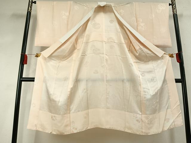 平和屋着物●長襦袢 無双仕立て 草花地紋 暈し染め 正絹 逸品 AABK7911fy