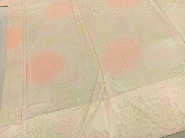 平和屋着物●振袖用長襦袢 無双仕立て 乱菊地紋 暈し染め 正絹 逸品 AABK7917fy